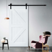 Graphic Design House MDF Board K Interior Sliding Barn Door with Hardware American Style Country White Closet Doors